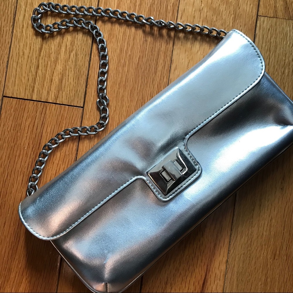 NYC Silver Handbag.